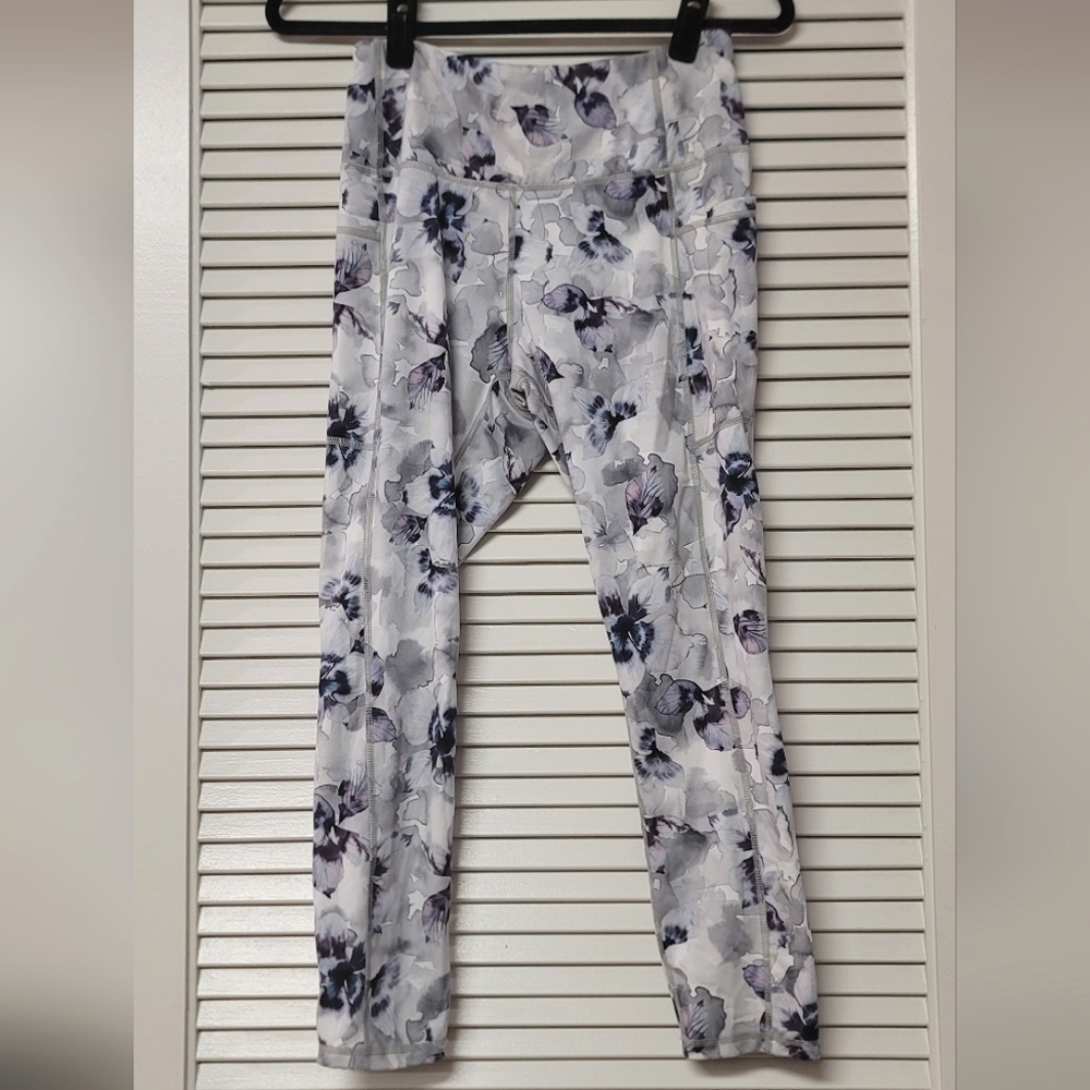Dip - Floral Watercolour Workout Athletic Stretch Pants With Pockets